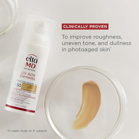EltaMD UV Elements Tinted Sunscreen SPF 44 | Moisturizing Physical Mineral Sunscreen