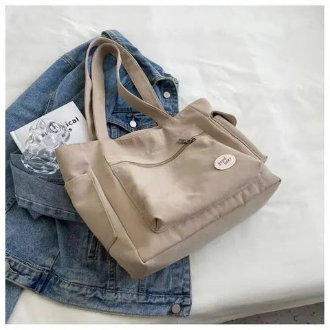 Canvas Shoulder Bag for Women | Fashion Crossbody Bag | Beige, Black, Khaki, Green