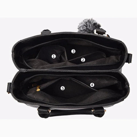 Genuine Leather Handbag | Women's Shoulder Bag | 6 Colors | Echtleder Tasche