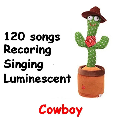 Talking Dancing Cactus Toy | 120 Songs | Recording | 5 Styles | Plüschtier
