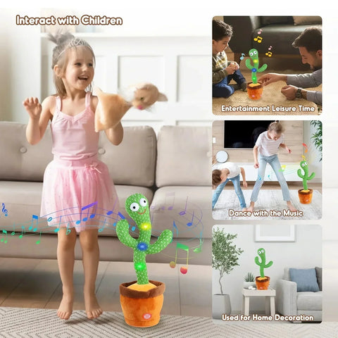 Talking Dancing Cactus Toy | 120 Songs | Recording | 5 Styles | Plüschtier