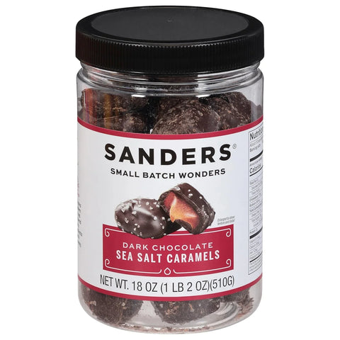 Sanders Dark Chocolate Sea Salt Caramels | 510g (18 Oz)