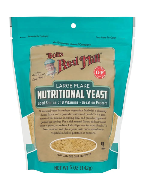 Bob's Red Mill Nutritional Yeast | 5 Oz (142g) | Vegane Hefeflocken | Vegan | Kosher | Paleo | Glutenfrei