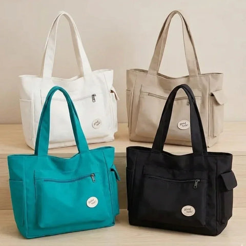 Canvas Shoulder Bag for Women | Fashion Crossbody Bag | Beige, Black, Khaki, Green