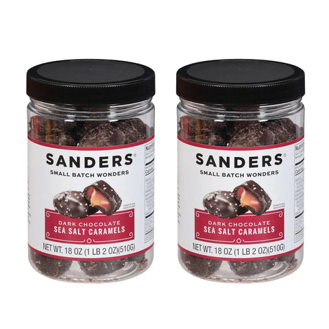 Sanders Dark Chocolate Sea Salt Caramels | 510g (18 Oz)