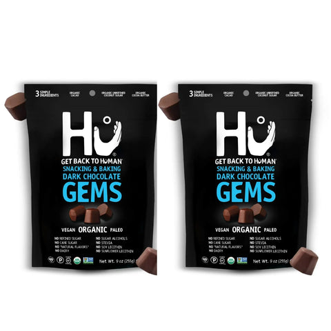 Hu Dark Chocolate Gems | 255g (9oz) | Vegan | Organic | Paleo | Kosher | Clean Chocolate